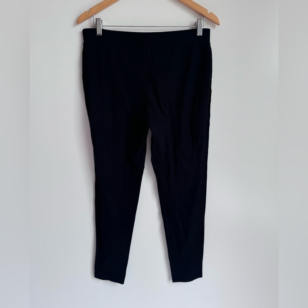 J. Jill Small Petite Black Pull‎ On Knit Pant Legging Stretch Dress Officecore